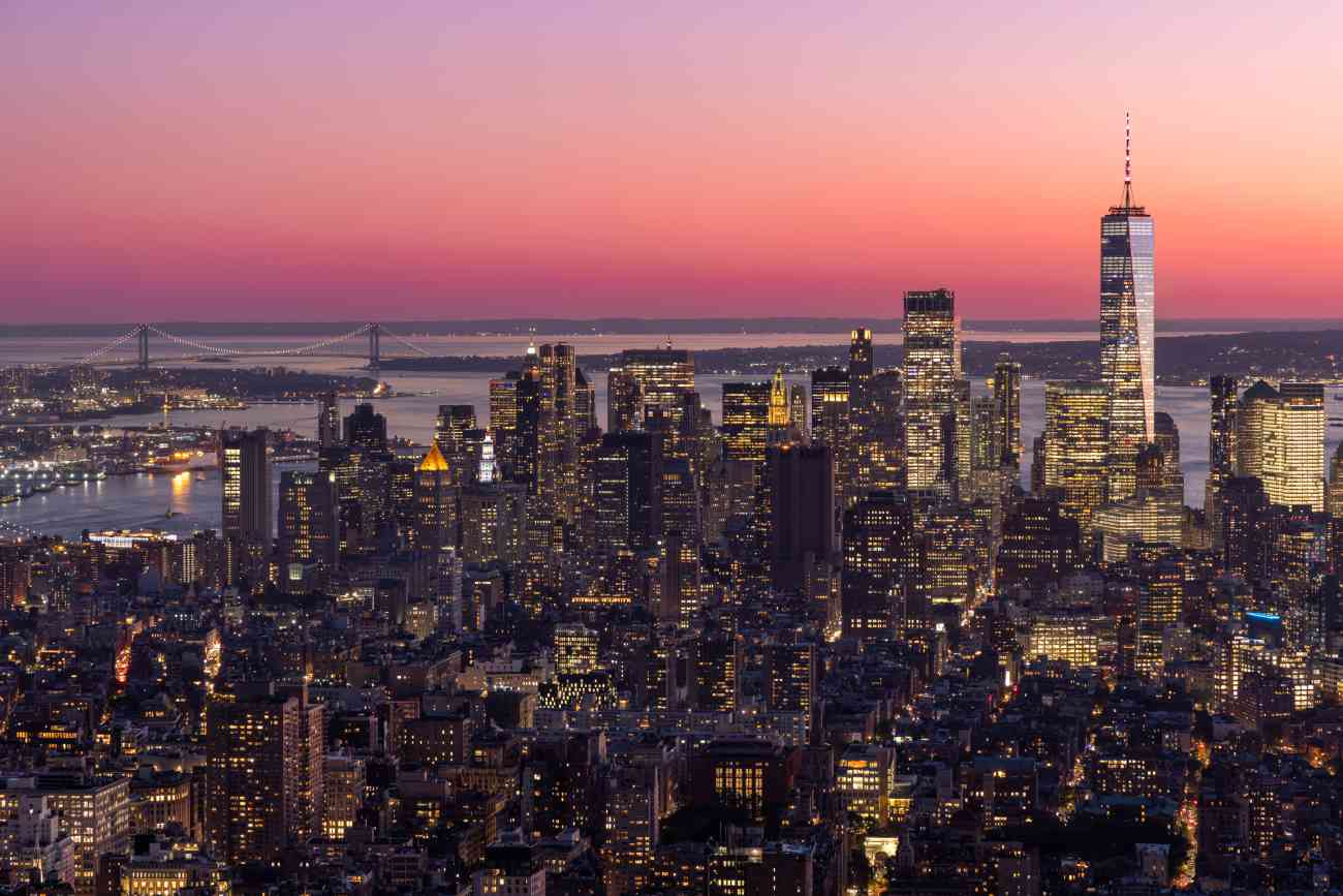 New York City Skyline for ClearSky 2100 Ventures the Global Business Development Collective