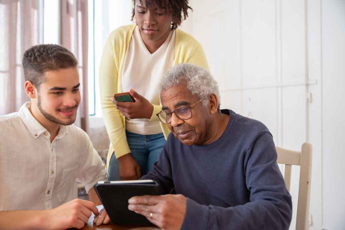 Seniors embracing and learning technology