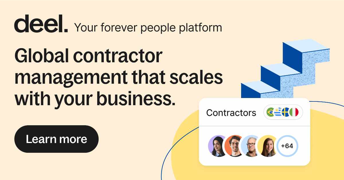 Deel Global contractor management that scales with your business