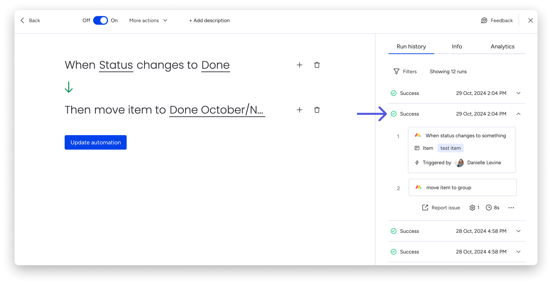Automations with monday.com