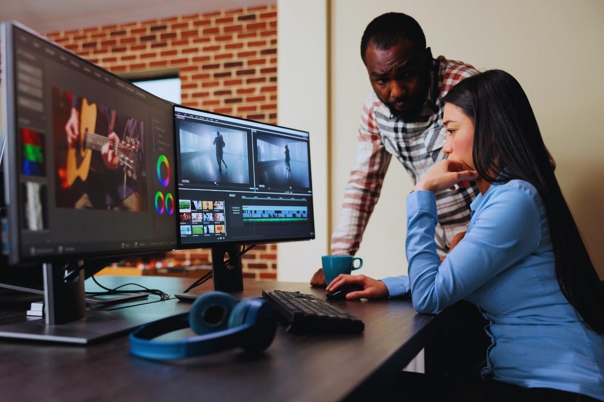 Film editing team and special effects