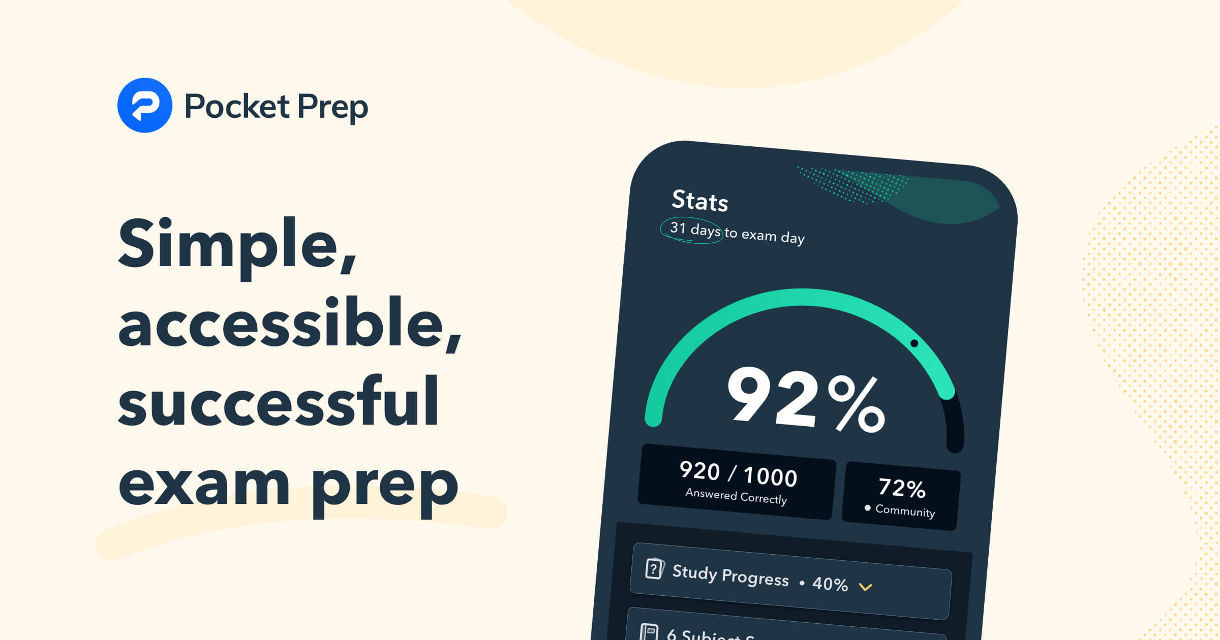 Pocket Prep accessible study for licensing and certification
